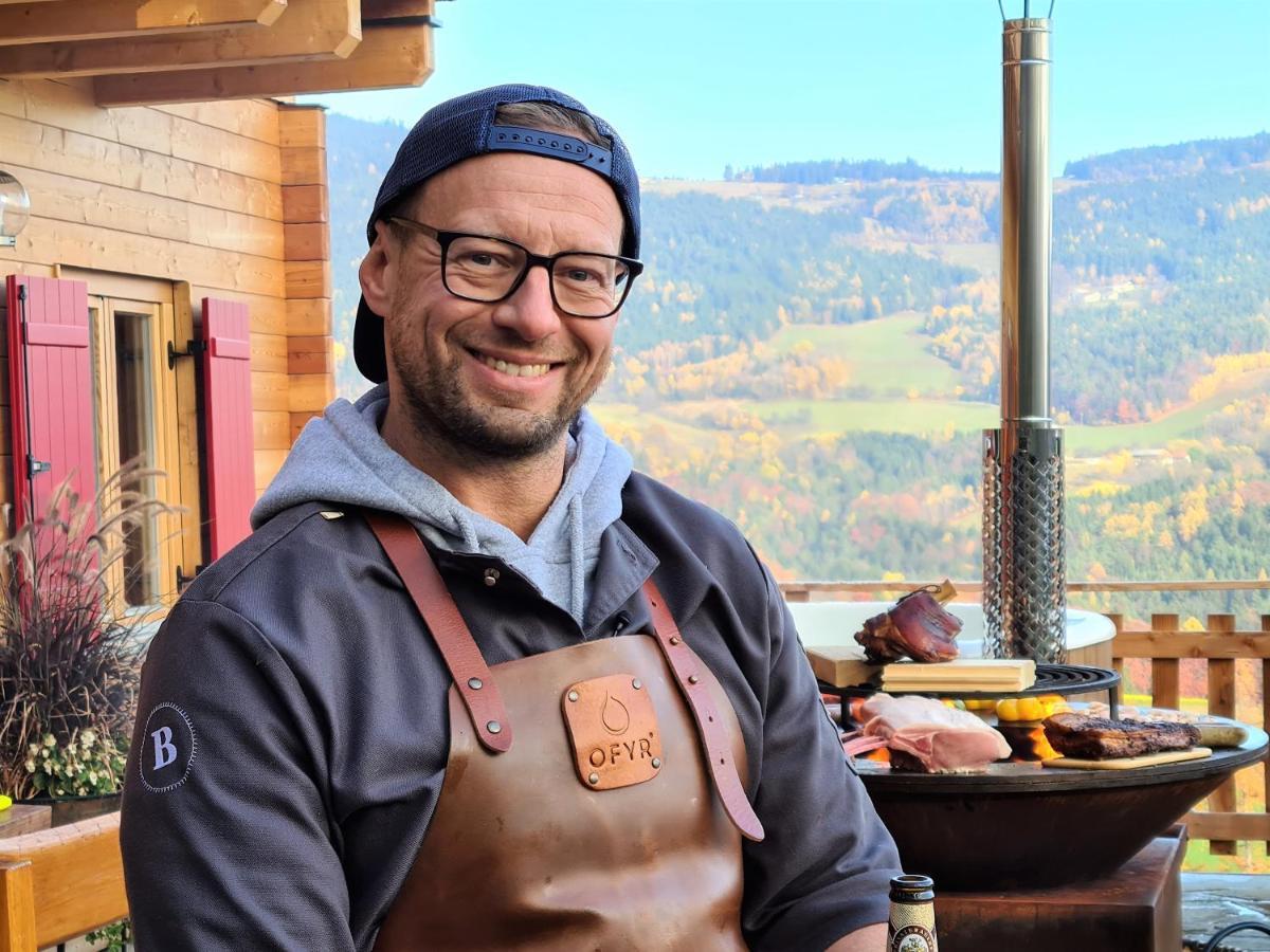Bergchalet Am Waldrand - Pool, Sauna & Kamin Pöllauberg المظهر الخارجي الصورة